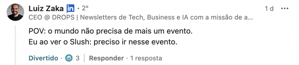 Print LinkedIn. Slush 2024